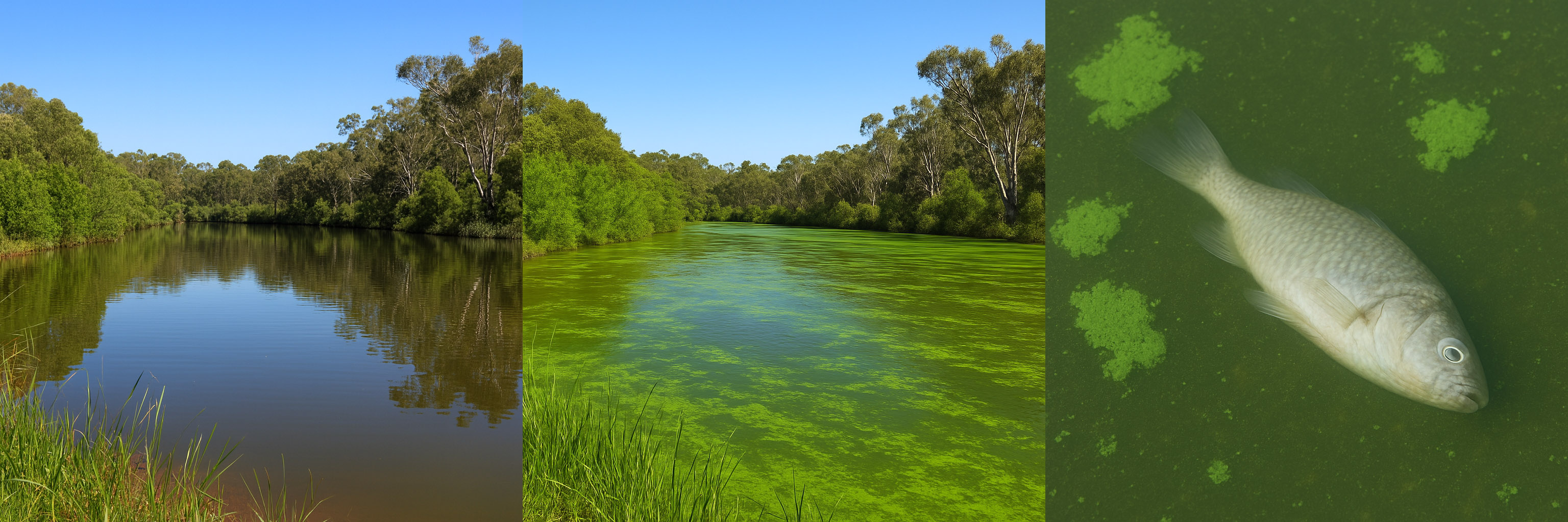 eutrophication of waterway