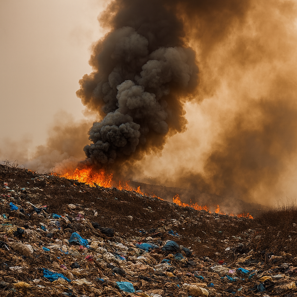 Methane build up causing an explosion